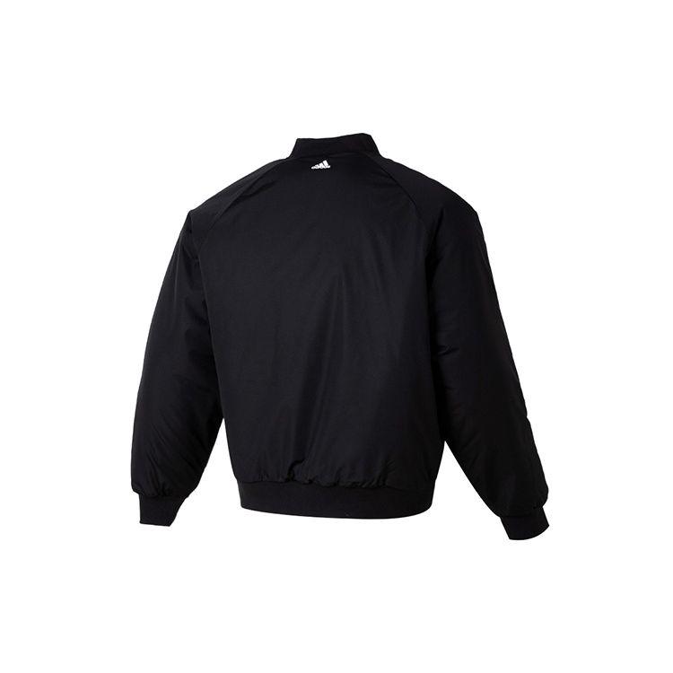 adidas Твердые вставки на плечах с буквами, повседневная хлопковая куртка, мужская верхняя одежда, черный IK2412