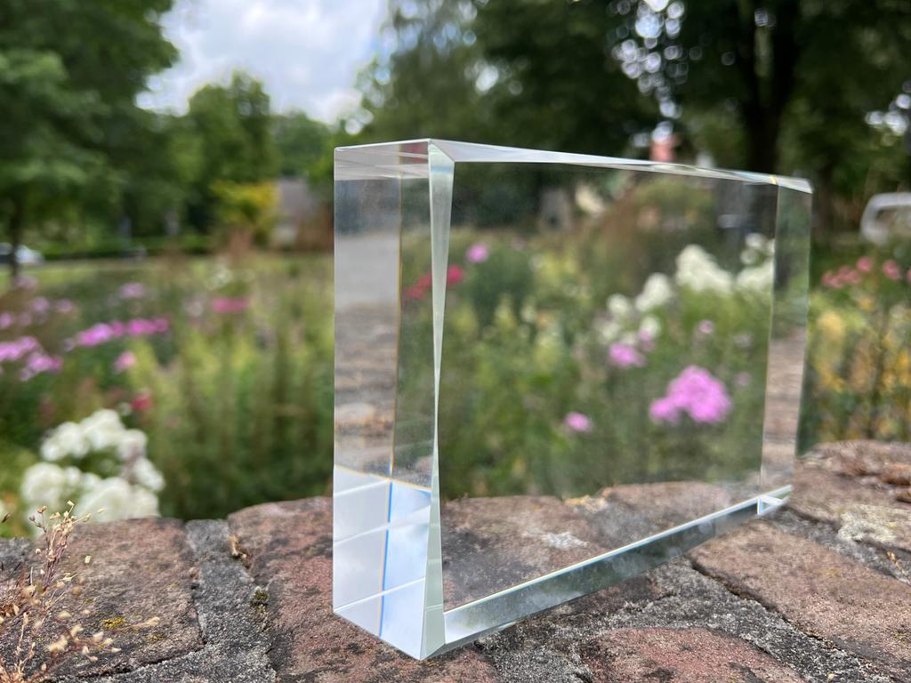 Cavalier King Charles Spaniel - crystal with a picture of a dog, photo in glass, modern exhibition of Art-Dog brand photo