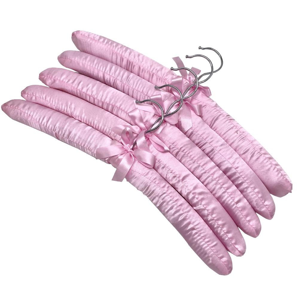 Сатиновая мягкая вешалка для одежды, обтянутая шелком, стойка для пальто и пиджаков, вешалка для демонстрации в магазине