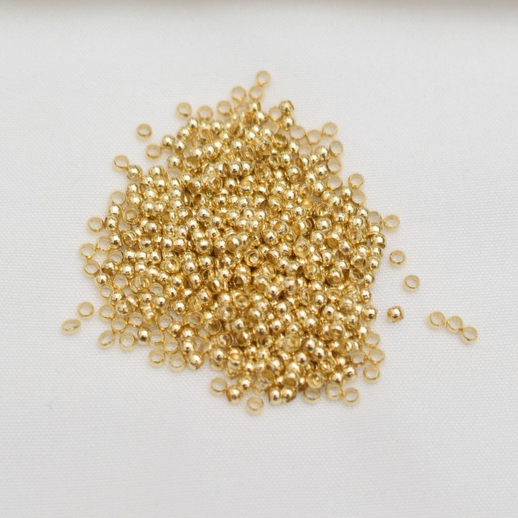 10 г 14-каратного золота, сохраняющего цвет, фиксирующая бусина, плоская отделка, фиксированный браслет ручной работы, ожерелье из бисера, бисерная проставка, ювелирные изделия
