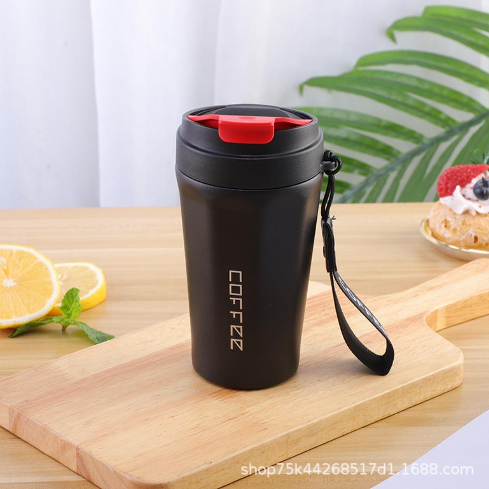 Удобная портативная чашка-термос, милый подарок для мероприятий, стакан для воды, кружка с подъемной веревкой, кофейная чашка из нержавеющей стали