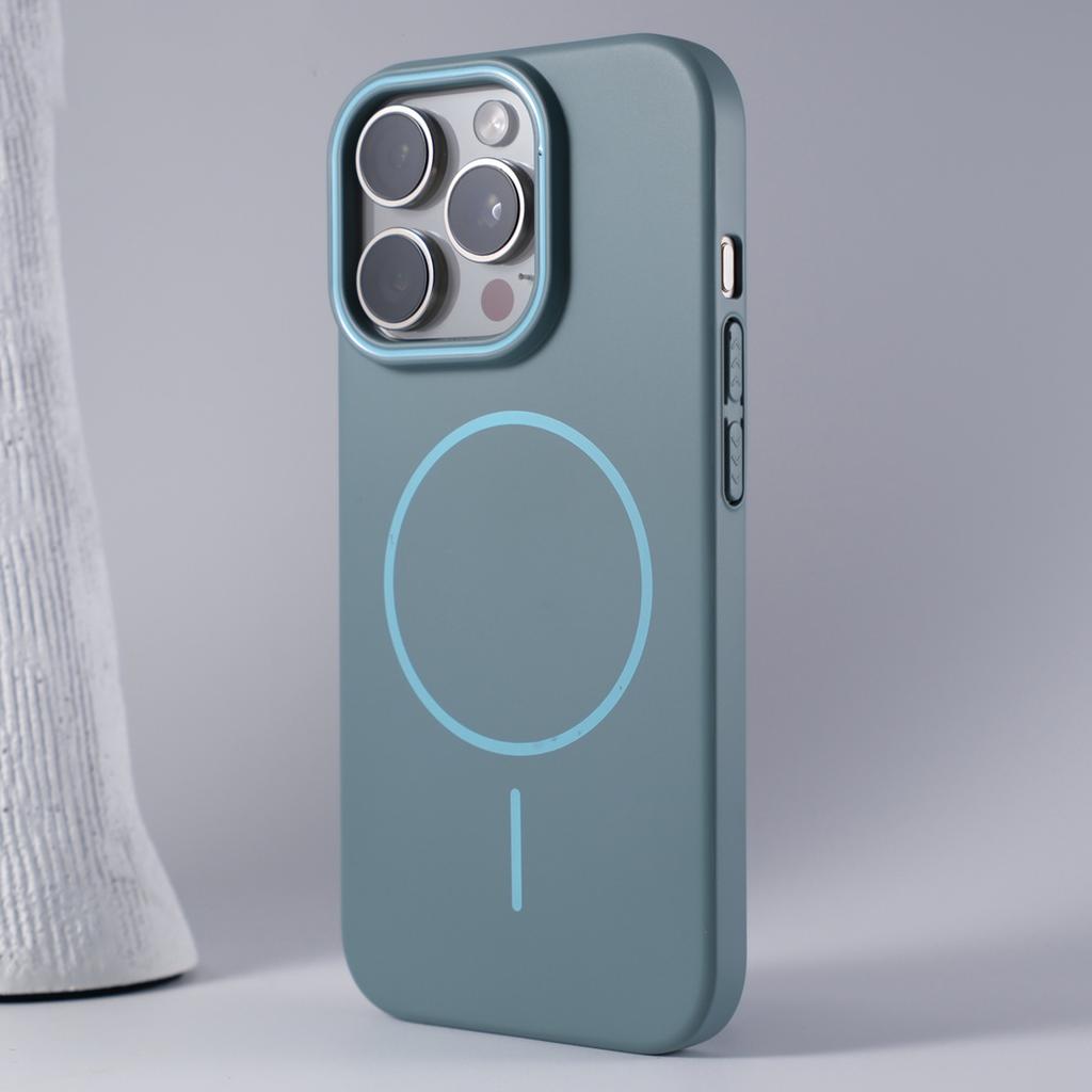 Ultrathin Simple Magsafe Case for iPhone 16 15 Pro 14 Plus 13 12 Mini 11 Pro X XR XS Max Matte Wireless Charging Hard PC Cover