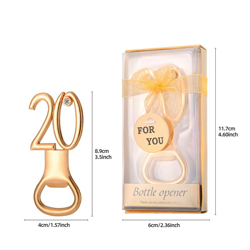 Свадебные подарки Различные открывалки для бутылок с цифрами Инструменты для украшения бара Упаковка Открывалка для пива