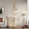 Christmas Tree - Solid Pine Wood - Height 210 Cm - Interior Decoration - Scandinavian-nature Style