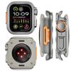Aluminum Alloy Rugged Case for Apple Watch 9 8 7 45mm Metal Protector Bumper Cover Iwatch Series 6 5 4 Se 44mm Upgrade To Ultra