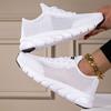 Summer Women's Shoes Hollowed-out Woven Women's Sports Casual Shoes Light Mesh Running Shoes White Shoes