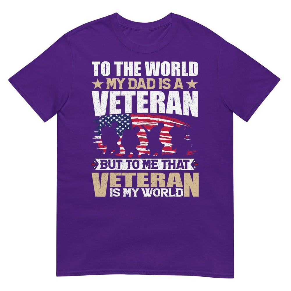 My Dad Is A Veteran Fathers Day Dad Grandpa Veteran TShirt