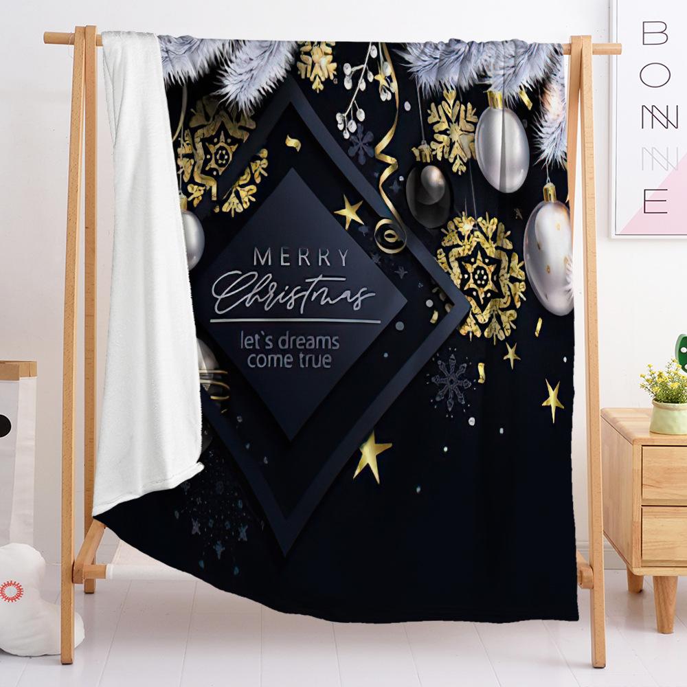 Фланелевое одеяло Одеяло для спальни Европейское и американское одеяло Одеяло на рождественскую тематику Универсальное для всех сезонов