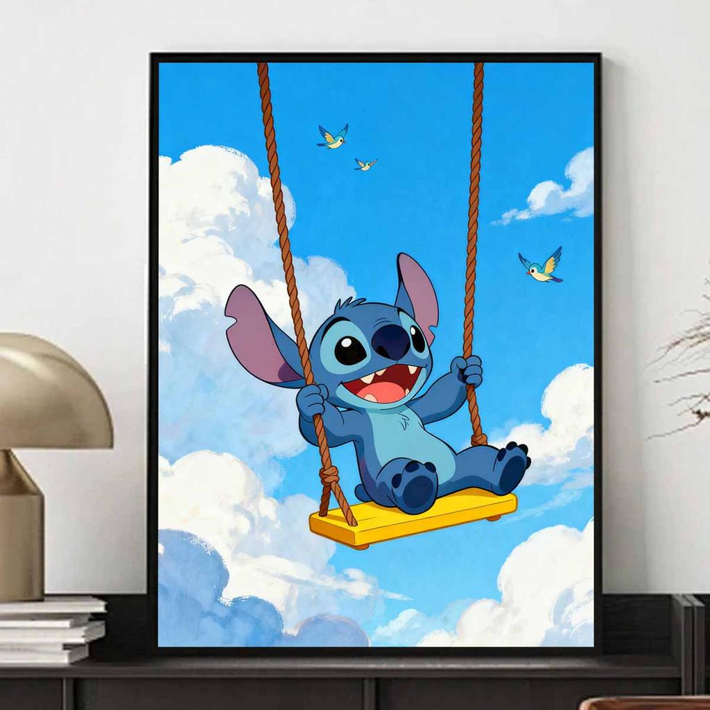 Disney Diamond Painting Kit DIY Round Stitch Swing Home Wall Decor Adult Handmade GiftJoyful