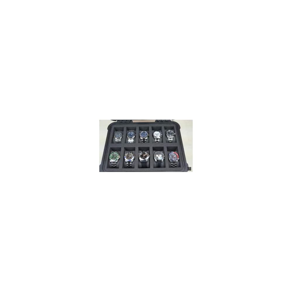 Pelican Case 1400 Custom Foam Insert for 10 Watches - Foam Only