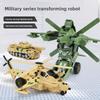 Kids Deformable Airplane Army Vehicle Toy Model For Creative Play And Learning