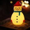Christmas Snowman Ornament Create with LED Luminous Night Light Atmosphere Hanging Hole Xmas Tree Decoration