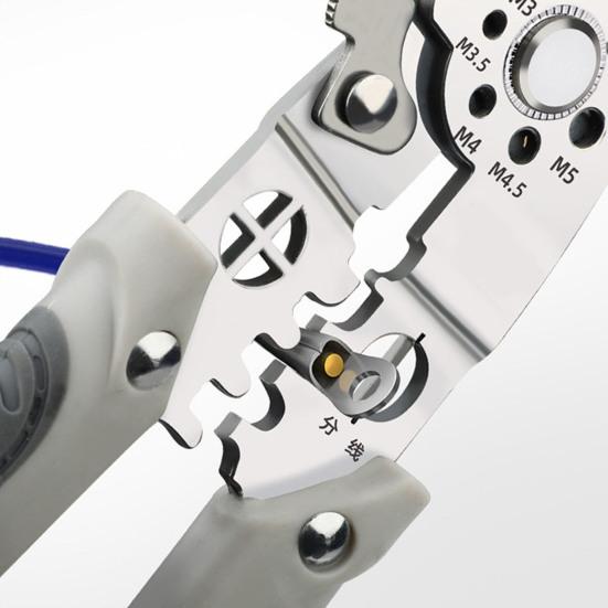 Многофункциональные клещи для зачистки проводов, щипцы для резки кабеля с нескользящей ручкой, высокопрочные, острые, с удобной ручкой, плоскогубцы для зачистки проводов