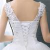 Свадебные платья с V-образным вырезом Простое белое свадебное платье с блестками