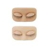 Mini Size Lash Practice Head Removable Eyelids Flat Model Head  Lash Practice