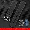 Высококачественный резиновый ремешок для часов Cartier CALIBRE London Tank W7100056 W7100055 WGCA0010 WSCA0006 WSCA ремешок для часов Citizen 23 мм