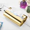 Stainless Steel Tissue Box, with Irregular Wavy Grooves Design, Smooth Paper Extraction Waterproof Tissue Holder for Kitchen