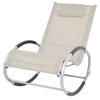 Day and Night - Day and Night Cream Textilene Garden Rocking Chair