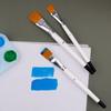 3PCS/Set Big Flat Head Painting Watercolor Brush Nylon Hair Acrylic Painting Brushes  Students