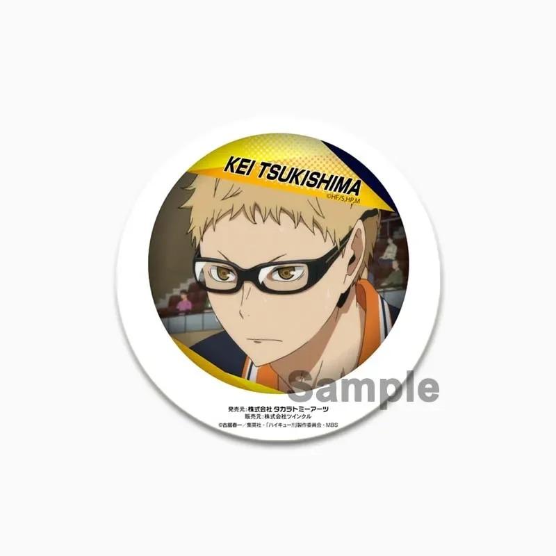 32/44/58 мм значок волейбола в стиле аниме, жесть ручной работы, круглая брошь, булавки для одежды, шляпа, рюкзак, аксессуары, ювелирные изделия