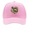 Royal King Crest Typography Emblem Sandwich Baseball Cap Sun Cap Outdoor Workouts Hat