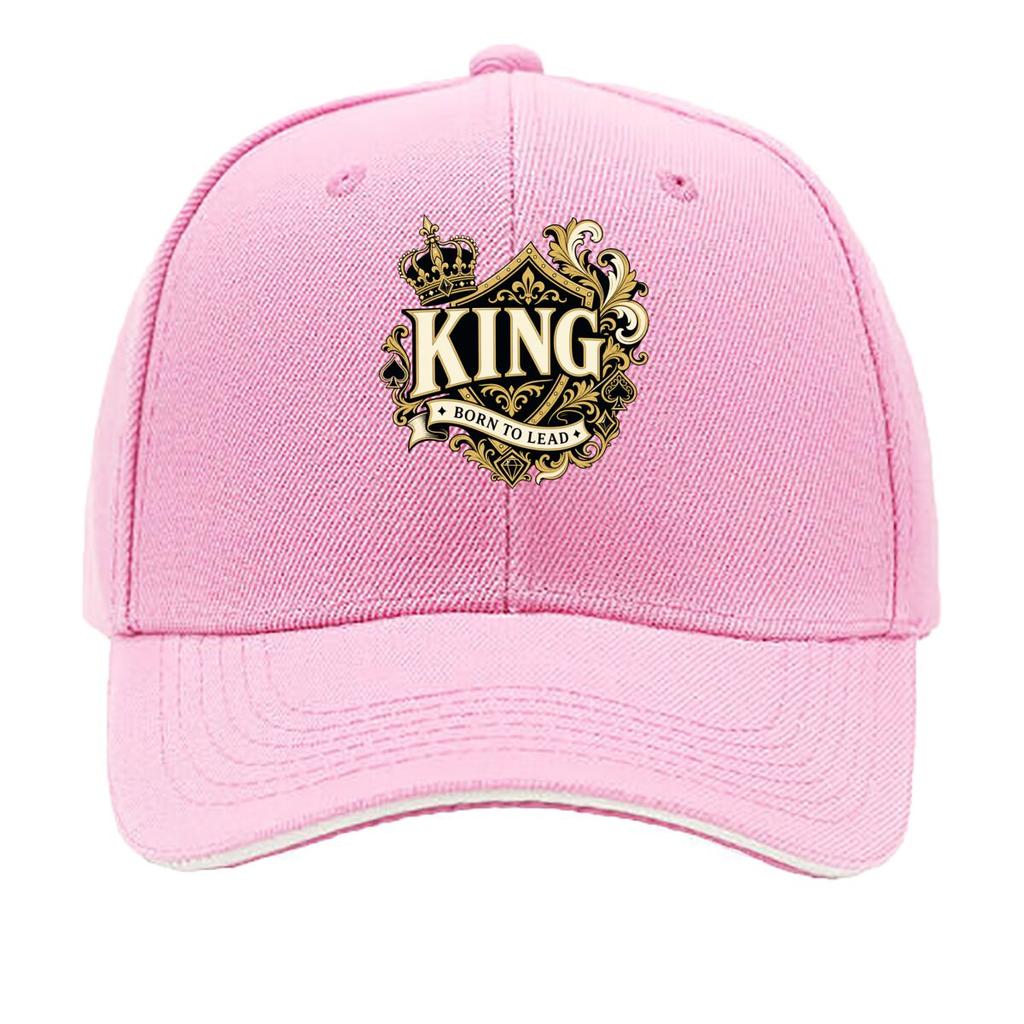 Royal King Crest Typography Emblem Sandwich Baseball Cap Sun Cap Outdoor Workouts Hat