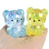 Shimmering Powder Stress Bear Decompressing Toy Antianxiety Toy for Office School Stretchy Animal Toy for Student Adult