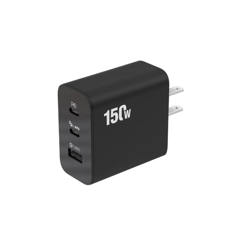 150 Вт 3-портовые USB C зарядные устройства-вилки QC3.0 PD3.0 150 Вт 2 типа C 1 USB Быстрые зарядные устройства-вилки для мобильных телефонов, ноутбуков, планшетов
