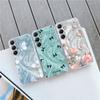 Cute Floral Bowknot Phone Case For iPhone 15 Samsung S25 Ultra A55 S24 FE A16 Xiaomi Redmi Note 14 13 Pro 14C Huawei Honor 200 Shockproof Matte Cover