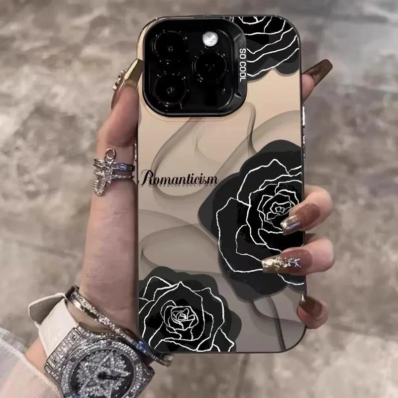 Роскошный Чехол для Телефона с Цветочным Узором, Ударопрочный, Для iPhone 15 14 13 12 11 Pro Max 7 8 Plus XS XR X, Цвета Конфет, Цветочная Задняя Крышка