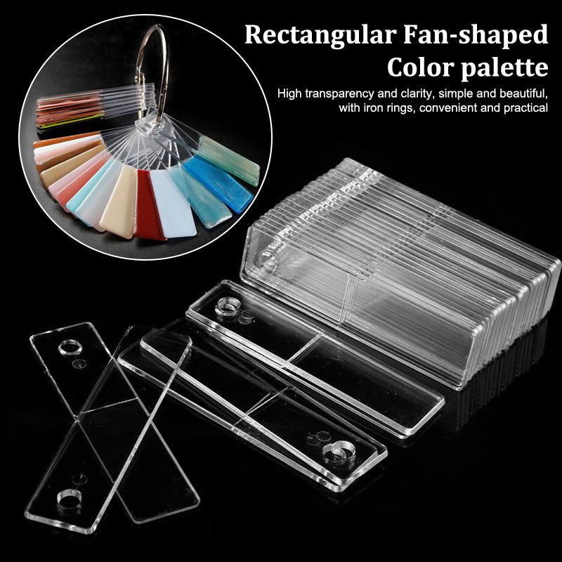 Прямоугольный дисплей для образцов дизайна ногтей, типсы для ногтей с УФ-гелем, цветовая карта, шаблон для ногтевой пластины, гель-лак для практики, создания маникюра