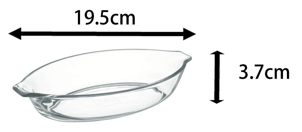 Iwaki Glass Gratin Dish X 340ml BC710 Heat-resistant 3.7 19.5cm