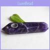 Natural Dreamy Amethyst Smoking Pipes Elegant Quartz Crystal Point Obelisk Wand