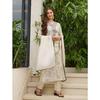 Women's Rayon Embroidered and Printed Straight Kurta with Pant And Dupatta Sets