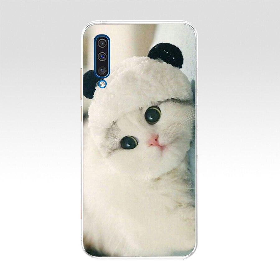 Чехол для Samsung Galaxy A50 A 50, цветной защитный чехол с принтом кота, мягкие силиконовые чехлы из ТПУ для Galaxy A50, Fundas Coque Capa