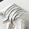 Solid Color Class A Tencel Pillowcase Ice Silk Cool Silk Pillow Towel Pillowcase 48X74cm