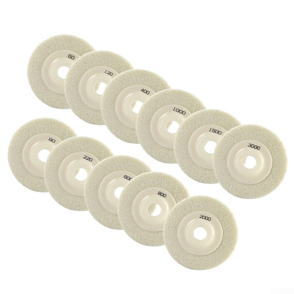Полировальный круг, 4 дюйма, угловая шлифовальная машина с зернистостью 60-3000, 1 шт.