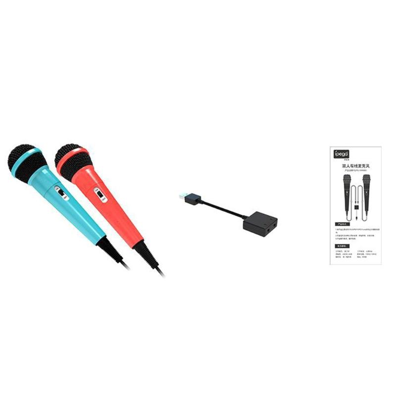 2шт микрофона с USB-адаптером для конденсаторной записи игр