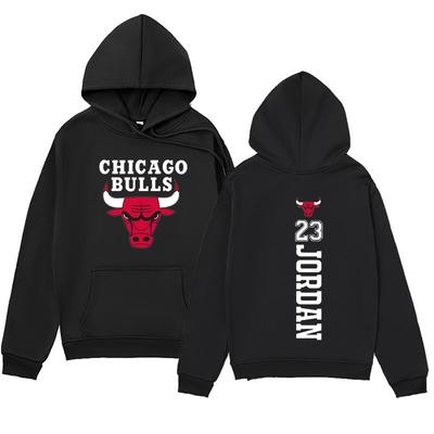 Зимние худи с принтом #23 Chicago Bulls, модные, повседневные, теплые, спортивные, с длинным рукавом, унисекс для мужчин и женщин