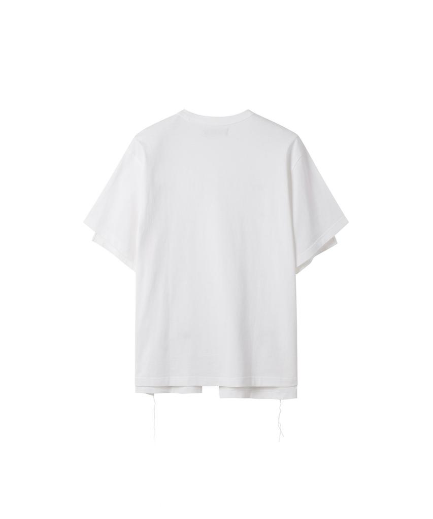 RECODE Garment Patchwork T-Shirt_Rktam25602Whx