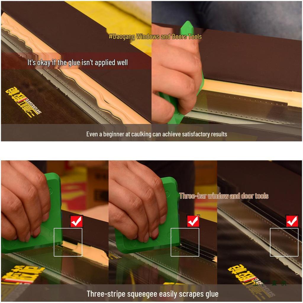 Glass Glue Edge Trimming and Seam Filling Scraper Tool Set