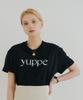 YUPPE Yuppe Футболка с принтом_Черная