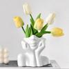 Creative Portrait Vase Minimalism Half Face Portrait Decoration High Qualitu Vase  Decorative