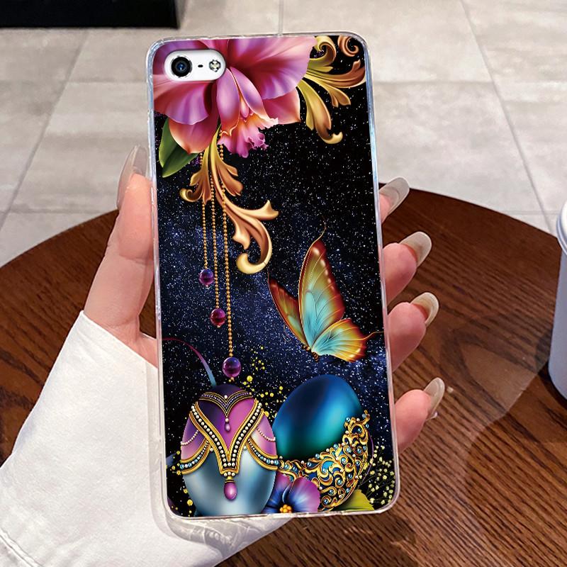 Чехол для iPhone 5 5s 4 4s Чехол Эстетичный Модный Милый Кот Астронавт Мягкий Силикон Задняя Крышка iP5 iP 4 Прозрачный Чехол для Телефона