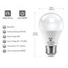 E27 Led Light Bulb 220V 12W Radar Motion Induction Lamp Built-In Radar/Light Sensors For Home Stairs Pathway Garage Lighting