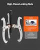 Gear Puller Set, 76.2 mm/101.6 mm/152.4 mm/203.2 mm 3 Jaw Bearing Puller with Reversible Jaws, 2 Jaw/3 Jaw Pulley Puller, 4 PCS Bearing Puller Tool