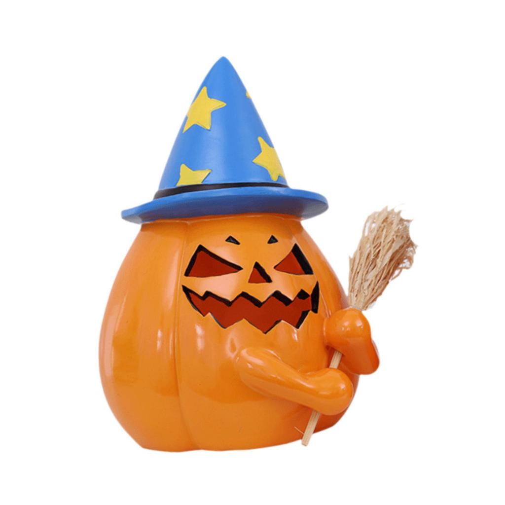Halloween Decoration Pumpkin Light Bedside Lamp Prop Party Gift Indoor Outdoor Lighted Pumpkin for Home Nursery Porch Kitchen
