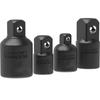 4/7PCS Impact Socket Adapter Set, 1/4" 3/8" 1/2" SAE Drill Socket Adapter Set, Square and Hex Drive for Impact Driver Wrench