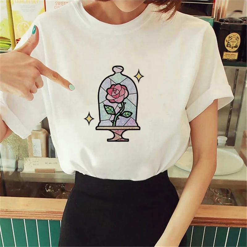 T Shirt Anime Women's T-shirt Short Sleeve The Little Prince Tee Women Harajuku Tshirt Girl Clothing