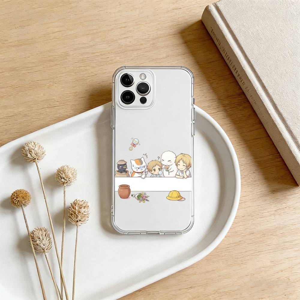 Чехол для телефона N-Natsumes B-Book of F-Friends Для iPhone 17 16 15 14 13 12 11 Mini Pro Max Plus Прозрачная крышка